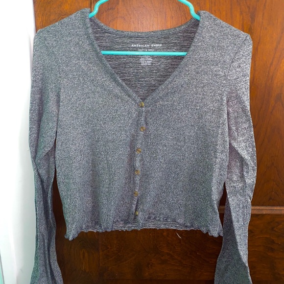 american eagle long sleeve crop top - Picture 1 of 1